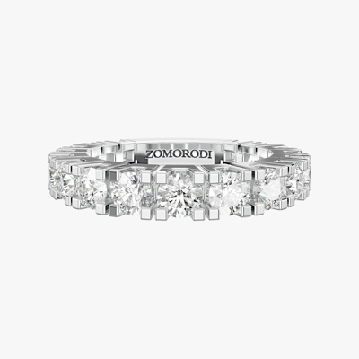Natasha Diamond Wedding Ring - Square Prongs